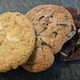 Cookies lined up next to one another